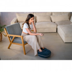 Масажор за крака 2в1 Medivon Artemis, 30W, 3 скорости, 3 нива, Загряване, Таймер, Дистанционно, Тиха работа, Син