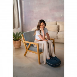 Масажор за крака 2в1 Medivon Artemis, 30W, 3 скорости, 3 нива, Загряване, Таймер, Дистанционно, Тиха работа, Син