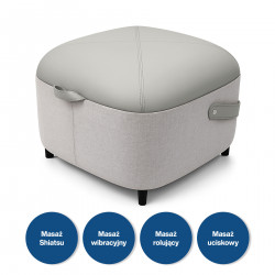 Масажор за ходила Medivon Atlantis, Shiatsu, Вакуумен, 8 глави, 3 режима, Загряване, Дистанционно, Бежов