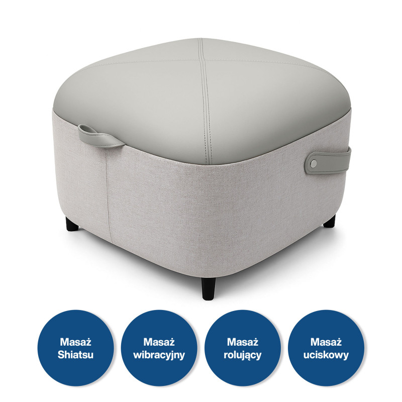 Масажор за ходила Medivon Atlantis, Shiatsu, Вакуумен, 8 глави, 3 режима, Загряване, Дистанционно, Бежов