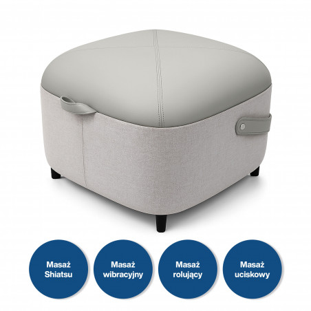 Масажор за ходила Medivon Atlantis, Shiatsu, Вакуумен, 8 глави, 3 режима, Загряване, Дистанционно, Бежов