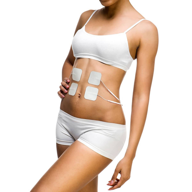 Масажор за шия Medivon Smart EMS, Електромускулна стимулация, 3D регулиране, 4 режима, Дистанционно, Затопляне, Таймер, Черен