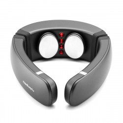 Масажор за шия Medivon Smart EMS, Електромускулна стимулация, 3D регулиране, 4 режима, Дистанционно, Затопляне, Таймер, Черен