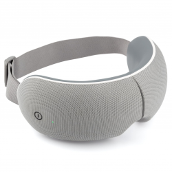 Масажор за очи Medivon Horizon VISION, Топъл компрес, Вибрации, Облекчава умората и напрежението, Bluetooth, Релаксиращи звуци, Сив