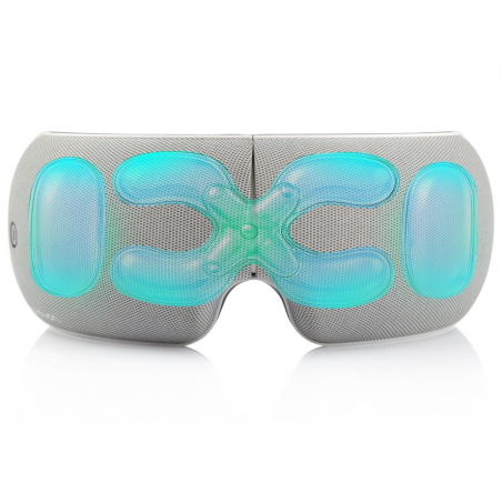 Масажор за очи Medivon Horizon VISION, Топъл компрес, Вибрации, Облекчава умората и напрежението, Bluetooth, Релаксиращи звуци, Сив