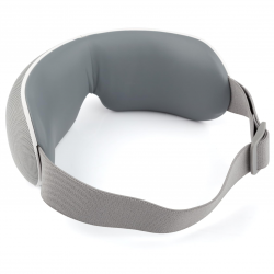 Масажор за очи Medivon Horizon VISION, Топъл компрес, Вибрации, Облекчава умората и напрежението, Bluetooth, Релаксиращи звуци, Сив