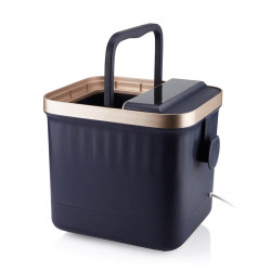 Масажираща вана за крака Medivon Hydro Foot Spa, 520W, 20 л, 35-48°C, Режим сърф, Дистанционно, Инфрачервена светлина, Дисплей, Тъмносин/златист