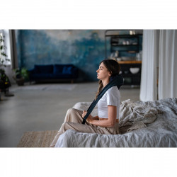 Масажор за врат Medivon Hyperion, Шиацу, 2 скорости, Инфрачервено загряване, Подпомага кръвообращението и регенерацията, Тъмносин