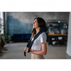 Масажор за врат Medivon Hyperion, Шиацу, 2 скорости, Инфрачервено загряване, Подпомага кръвообращението и регенерацията, Тъмносин