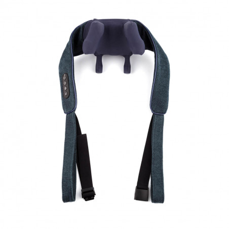 Масажор за врат Medivon Hyperion, Шиацу, 2 скорости, Инфрачервено загряване, Подпомага кръвообращението и регенерацията, Тъмносин