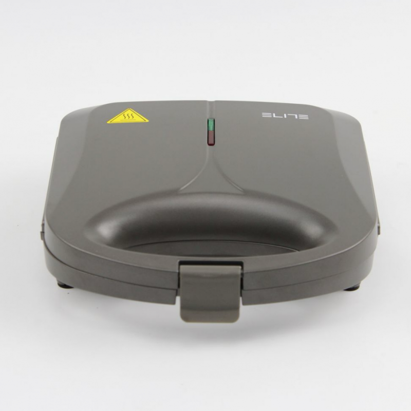 Гофретник ELITE EWM-0164, 700W, 6 нива, Стоп, Равномерно препичане, Неръждаема стомана, Сив/инокс