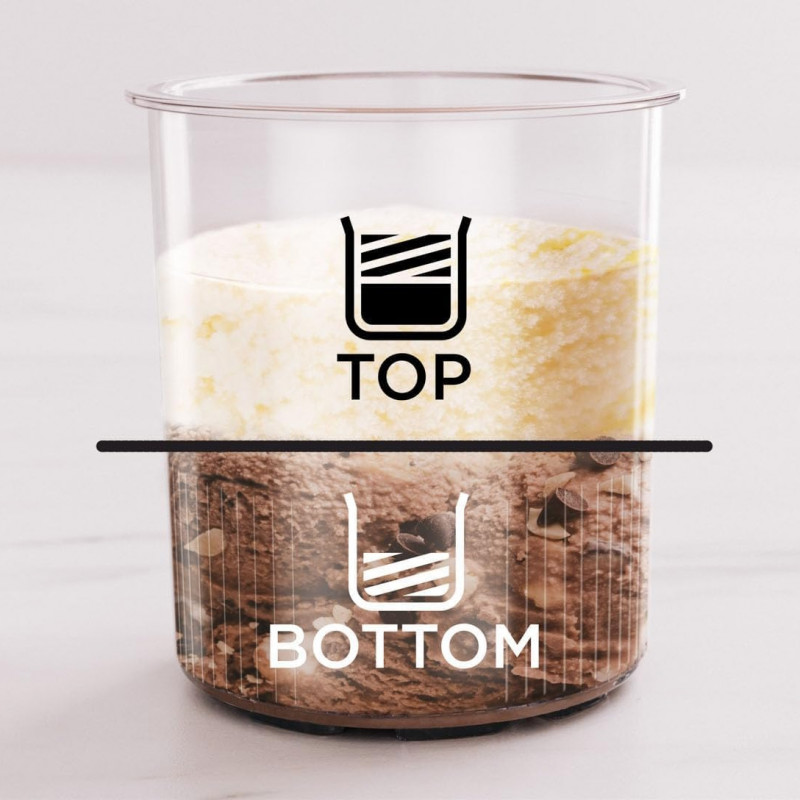 Машина за сладолед Ninja Creami Deluxe NC502EU, 800W, 10 програми, 2 контейнера по 709 мл, CREAMify, Черен