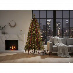 Изкуствена елха с шишарки Everlands Norwich Pine, 150 см, 446 клони, Метална стойка, Зелен