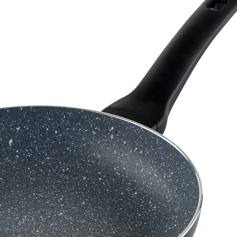 Тиган Luigi Ferrero Prima FR-2633, 26x5.3 см, Незалепващо покритие с мраморен ефект, Индукция, Тъмносин