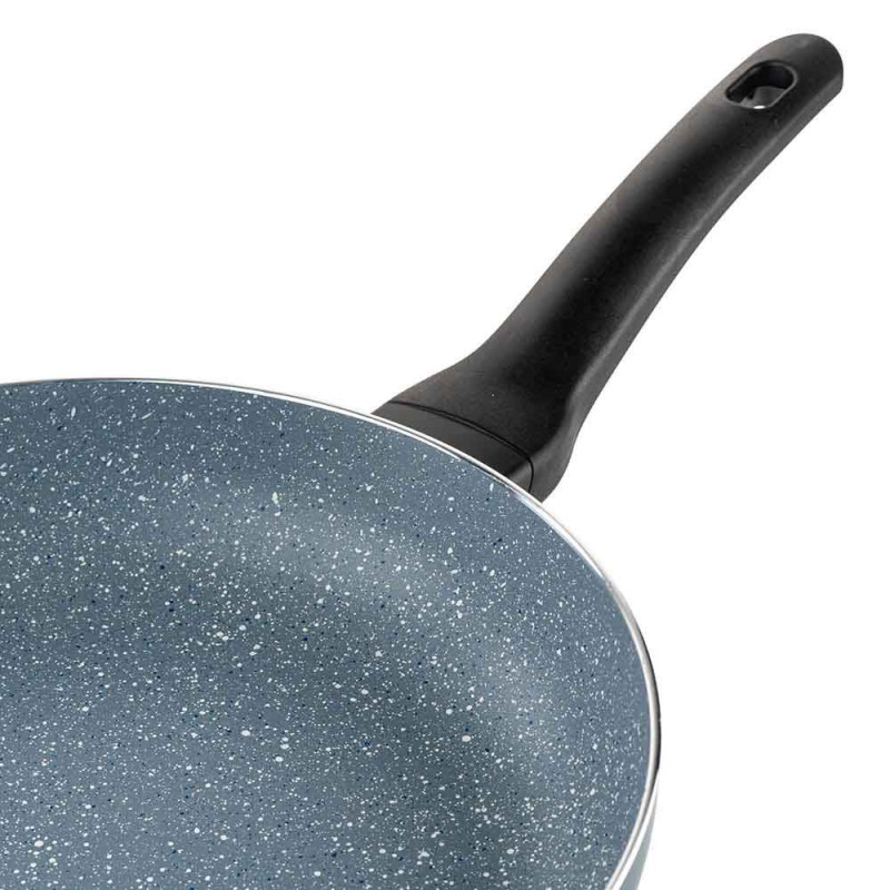 Тиган Luigi Ferrero Prima FR-2633, 26x5.3 см, Незалепващо покритие с мраморен ефект, Индукция, Тъмносин