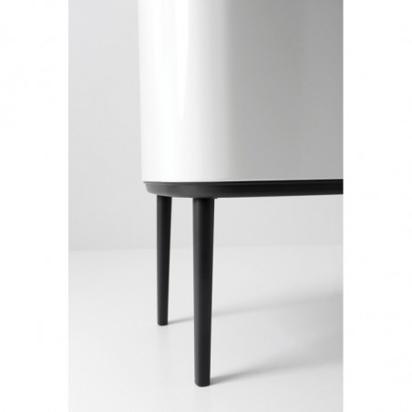 Кош за боклук Brabantia Bo Touch 651118, 3x11 л, Плавно и безшумно отваряне, Голям отвор, Тъмносив