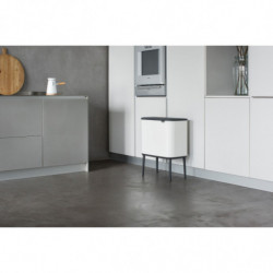 Кош за боклук Brabantia Bo Touch 651118, 3x11 л, Плавно и безшумно отваряне, Голям отвор, Тъмносив