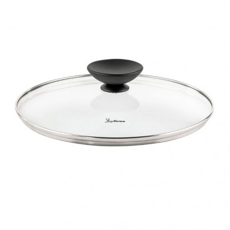 Тенджера Luigi Ferrero Prima FR-2444, 24x11 см, 4.5 л, Незалепващо покритие, Стъклен капак с отвор за пара, Индукция, Тъмносин