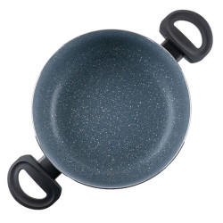 Тенджера Luigi Ferrero Prima FR-2444, 24x11 см, 4.5 л, Незалепващо покритие, Стъклен капак с отвор за пара, Индукция, Тъмносин