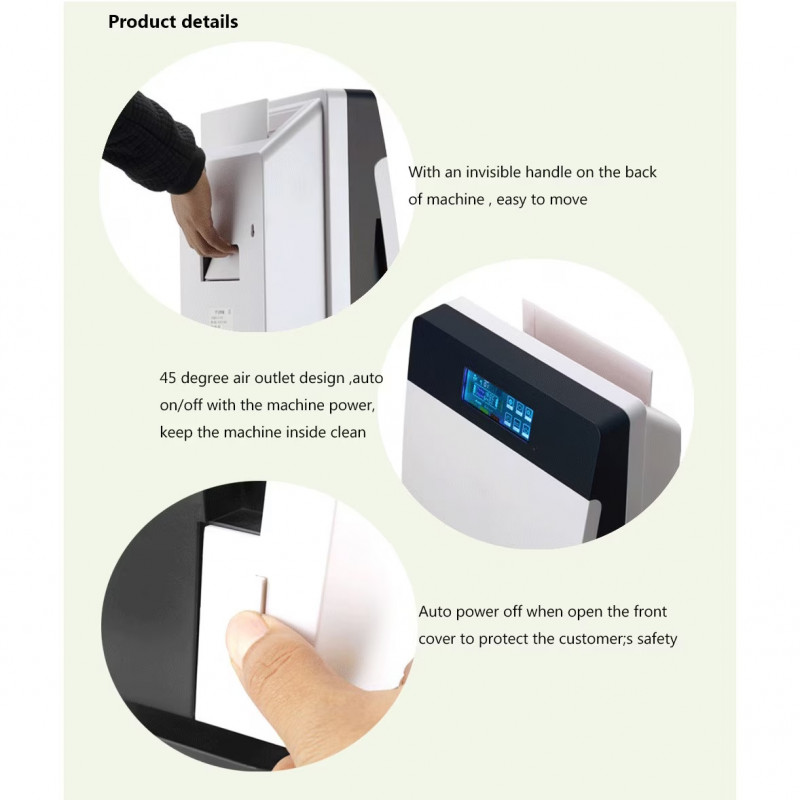 Пречиствател за въздух Finlux FAP-8091UZI, 73 W, За до 100 м2, Таймер, 4 скорости, UV, Йонизация, HEPA 11, Бял/сив