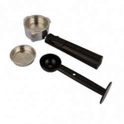 Еспресо машина за мляно кафе и капсули Crown CEM-1527, 1000W, 20 bar, 1.5 l, Сензорен контрол, Термо блок, Регулируема основа, Черен