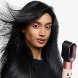 Маша за коса Dyson 601848-01 HS08 Airwrap i.d.™ Straight + Wavy T1/T2 CePk/RoseGold, 1300W, 13.5 l/s, Автоматизирано къдрене, Йонизиране, 3 скорости, 3 температури, Bluetooth, Розово злато