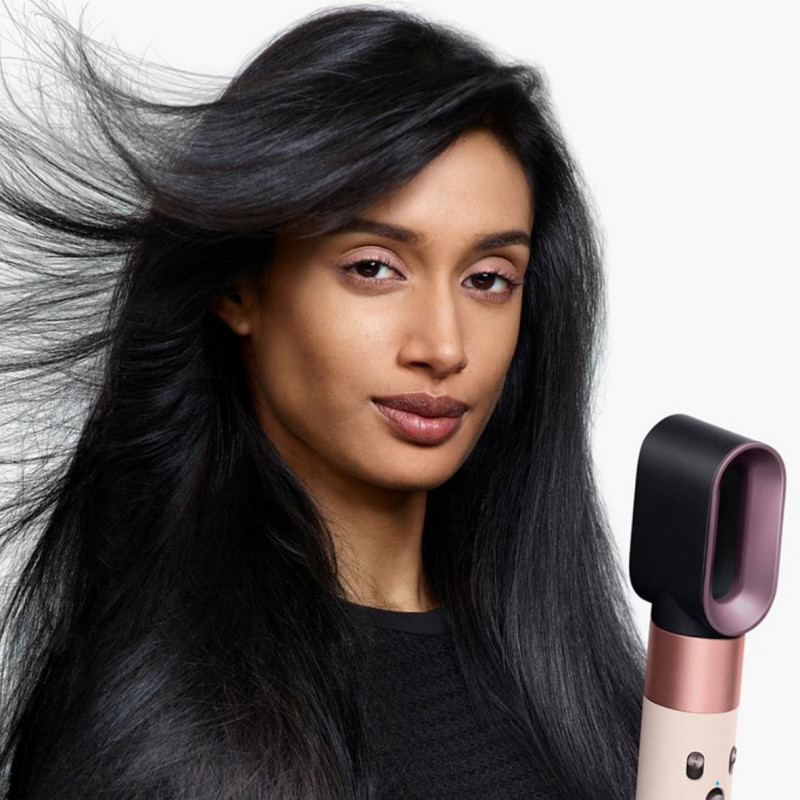 Маша за коса Dyson 601848-01 HS08 Airwrap i.d.™ Straight + Wavy T1/T2 CePk/RoseGold, 1300W, 13.5 l/s, Автоматизирано къдрене, Йонизиране, 3 скорости, 3 температури, Bluetooth, Розово злато