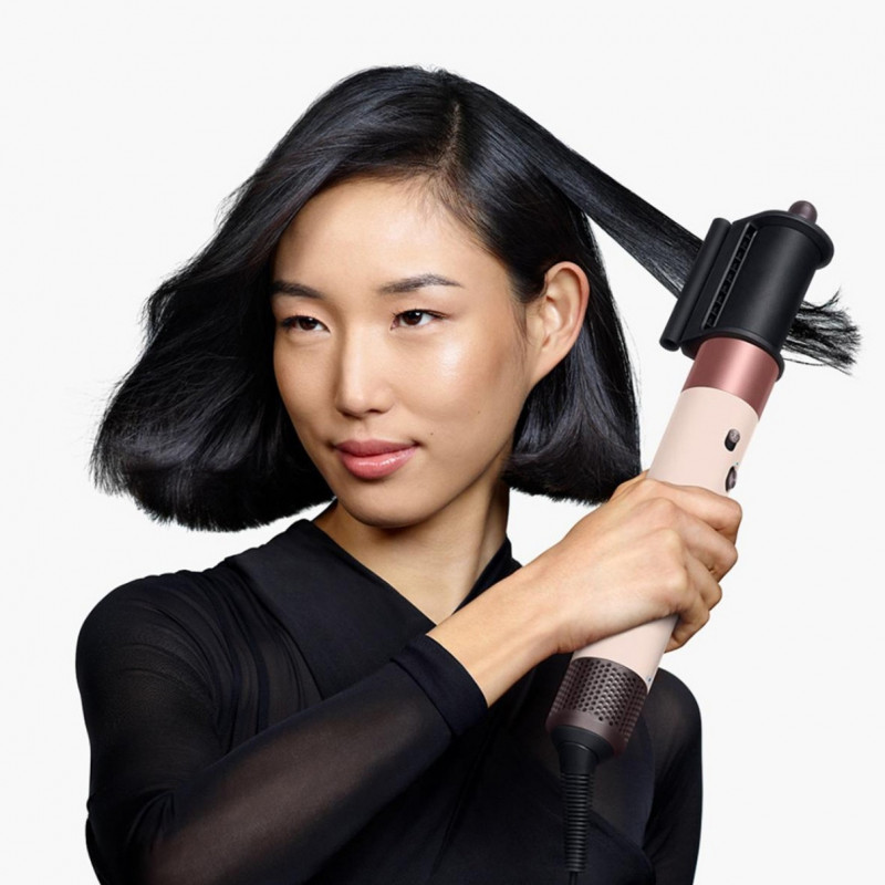 Маша за коса Dyson 601848-01 HS08 Airwrap i.d.™ Straight + Wavy T1/T2 CePk/RoseGold, 1300W, 13.5 l/s, Автоматизирано къдрене, Йонизиране, 3 скорости, 3 температури, Bluetooth, Розово злато