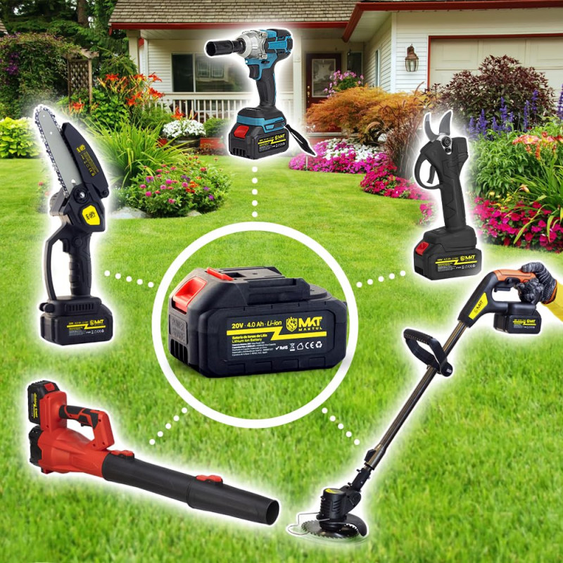 Ударен акумулаторен винтоверт комплект Maktul ‎MKT06-IMPACT, 450W, 300Nm, 2800/3500 об./мин, 2x 4000 mAh, 20V, Син