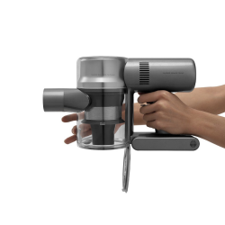 Вертикална прахосмукачка Dreame V11 VVN6, 450W, 150AW, 25000Pa, 125000 об/мин, 0.5 л, 3 режима, 90 мин, OLED, HEPA, Сив/червен