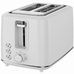 Тостер за хляб AENO ATS0001W, 930W, 7 степени, Сензорно управление, Обратен таймер, Защита при засядане, Тих, Бял