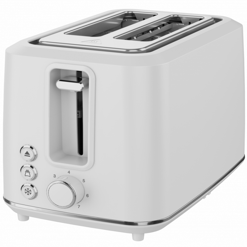 Тостер за хляб AENO ATS0001W, 930W, 7 степени, Сензорно управление, Обратен таймер, Защита при засядане, Тих, Бял
