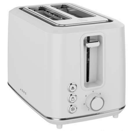 Тостер за хляб AENO ATS0001W, 930W, 7 степени, Сензорно управление, Обратен таймер, Защита при засядане, Тих, Бял