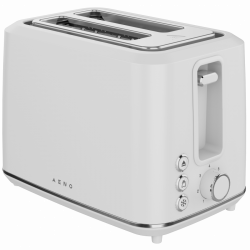 Тостер за хляб AENO ATS0001W, 930W, 7 степени, Сензорно управление, Обратен таймер, Защита при засядане, Тих, Бял