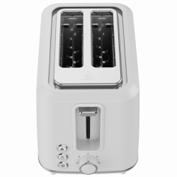 Тостер за хляб AENO ATS0001W, 930W, 7 степени, Сензорно управление, Обратен таймер, Защита при засядане, Тих, Бял