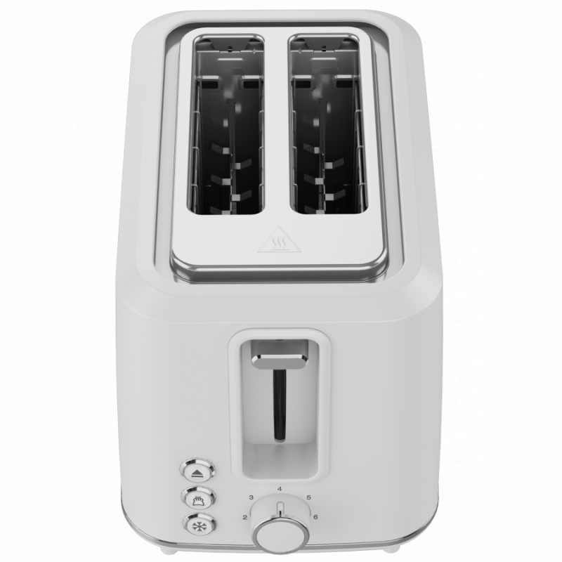 Тостер за хляб AENO ATS0001W, 930W, 7 степени, Сензорно управление, Обратен таймер, Защита при засядане, Тих, Бял