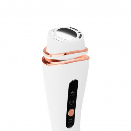 Масажор за лифтинг на лице Beautifly B-Booster PRO RF Needle-Free, 40°C, RF 1MHz, EMS, Ултразвук, Йони, Botox ефект, Антиейдж, Мезотерапия, IPX5, Бял