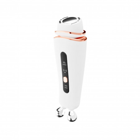 Масажор за лифтинг на лице Beautifly B-Booster PRO RF Needle-Free, 40°C, RF 1MHz, EMS, Ултразвук, Йони, Botox ефект, Антиейдж, Мезотерапия, IPX5, Бял