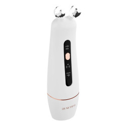 Масажор за лифтинг на лице Beautifly B-Booster PRO RF Needle-Free, 40°C, RF 1MHz, EMS, Ултразвук, Йони, Botox ефект, Антиейдж, Мезотерапия, IPX5, Бял