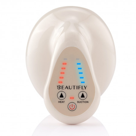 Масажор Beautifly B-Modello BODY, 24W, 6 нива на термична терапия, Червена светлина 50°C, Лимфен детокс, Дермомасаж, Безжичен, Бял
