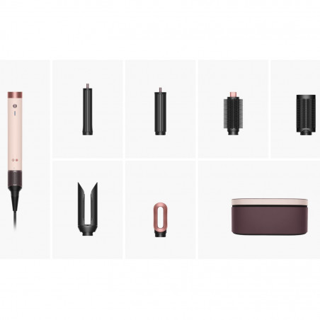 Маша за коса Dyson Airwrap HS09 Co-anda 2x 598757-01, 1700W, 15.2 l/s, 6в1, Автоматично къдрене, Bluetooth, 4 температури, 3 скорости, Интелигентен темп. контрол, Керамично розово/розово злато