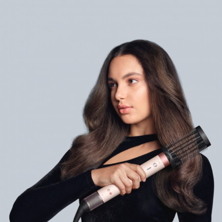Маша за коса Dyson Airwrap HS09 Co-anda 2x 598757-01, 1700W, 15.2 l/s, 6в1, Автоматично къдрене, Bluetooth, 4 температури, 3 скорости, Интелигентен темп. контрол, Керамично розово/розово злато