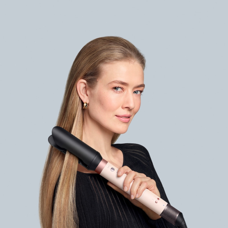Маша за коса Dyson Airwrap HS09 Co-anda 2x 598757-01, 1700W, 15.2 l/s, 6в1, Автоматично къдрене, Bluetooth, 4 температури, 3 скорости, Интелигентен темп. контрол, Керамично розово/розово злато
