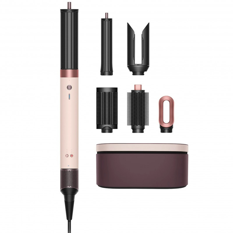 Маша за коса Dyson Airwrap HS09 Co-anda 2x 598757-01, 1700W, 15.2 l/s, 6в1, Автоматично къдрене, Bluetooth, 4 температури, 3 скорости, Интелигентен темп. контрол, Керамично розово/розово злато