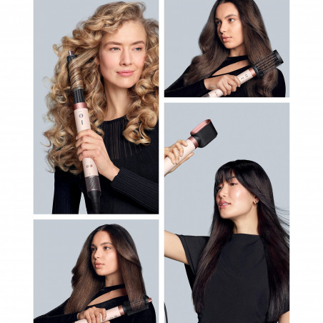 Маша за коса Dyson Airwrap HS09 Co-anda 2x 598757-01, 1700W, 15.2 l/s, 6в1, Автоматично къдрене, Bluetooth, 4 температури, 3 скорости, Интелигентен темп. контрол, Керамично розово/розово злато