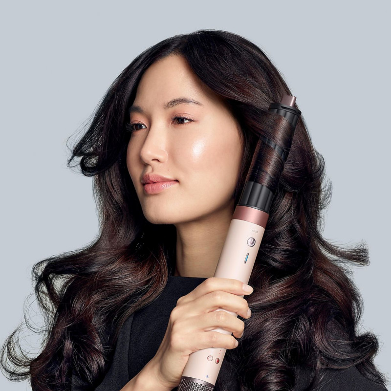 Маша за коса Dyson Airwrap HS09 Co-anda 2x 598757-01, 1700W, 15.2 l/s, 6в1, Автоматично къдрене, Bluetooth, 4 температури, 3 скорости, Интелигентен темп. контрол, Керамично розово/розово злато