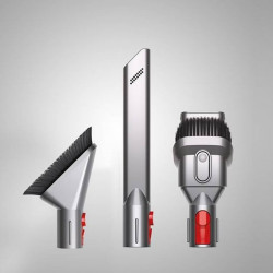 Вертикална прахосмукачка Dyson Cyclone V10 Absolute 448883-01, 150AW, 125000 об/мин, 0.77l, 60 мин, 3 режима, 2 Tier Cyclone™, HEPA, Тиха, Хигиенично изпразване, Без заплитане, Никел/оранжев