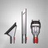 Вертикална прахосмукачка Dyson Cyclone V10 Absolute 448883-01, 150AW, 125000 об/мин, 0.77l, 60 мин, 3 режима, 2 Tier Cyclone™, HEPA, Тиха, Хигиенично изпразване, Без заплитане, Никел/оранжев