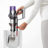 Вертикална прахосмукачка Dyson Cyclone V10 Absolute 448883-01, 150AW, 125000 об/мин, 0.77l, 60 мин, 3 режима, 2 Tier Cyclone™, HEPA, Тиха, Хигиенично изпразване, Без заплитане, Никел/оранжев