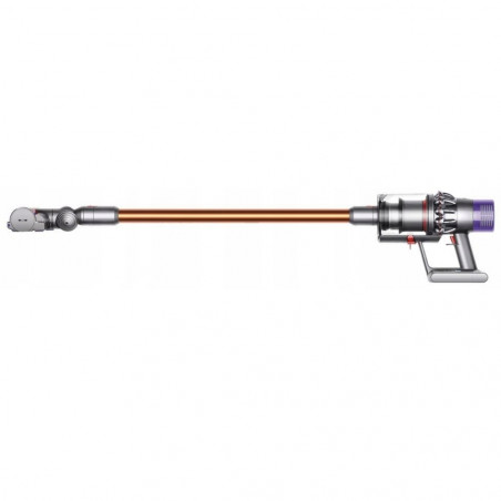 Вертикална прахосмукачка Dyson Cyclone V10 Absolute 448883-01, 150AW, 125000 об/мин, 0.77l, 60 мин, 3 режима, 2 Tier Cyclone™, HEPA, Тиха, Хигиенично изпразване, Без заплитане, Никел/оранжев